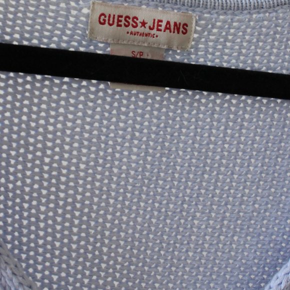 Y2K GUESS Tie Detail Knit Sweater Size S - Picture 5 of 7